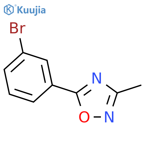 5-(3-bromophenyl)-3-methyl-1,2,4-oxadiazole structure