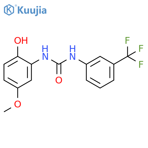 Urea, N-(2-hydroxy-5-methoxyphenyl)-N'-[3-(trifluoromethyl)phenyl]- structure