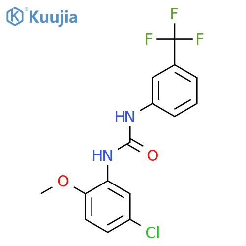 1-(5-Chloro-2-methoxy-phenyl)-3-(3-trifluoromethyl-phenyl)-urea structure