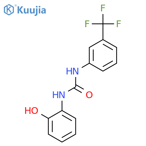 Urea, N-(2-hydroxyphenyl)-N'-[3-(trifluoromethyl)phenyl]- structure