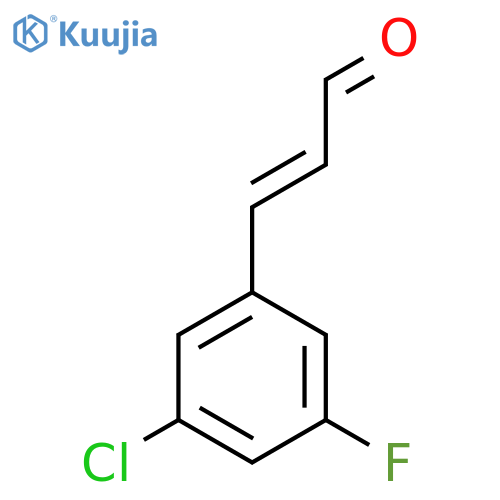 3-(3-Chloro-5-fluorophenyl)prop-2-enal structure