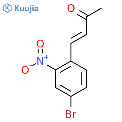 4-(4-bromo-2-nitrophenyl)but-3-en-2-one structure
