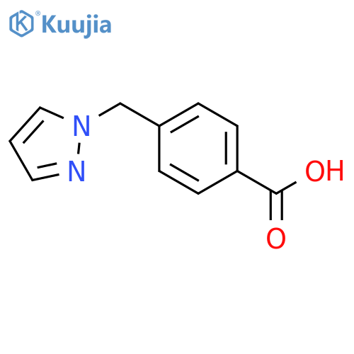 4-(1H-Pyrazol-1-ylmethyl)benzoic acid structure