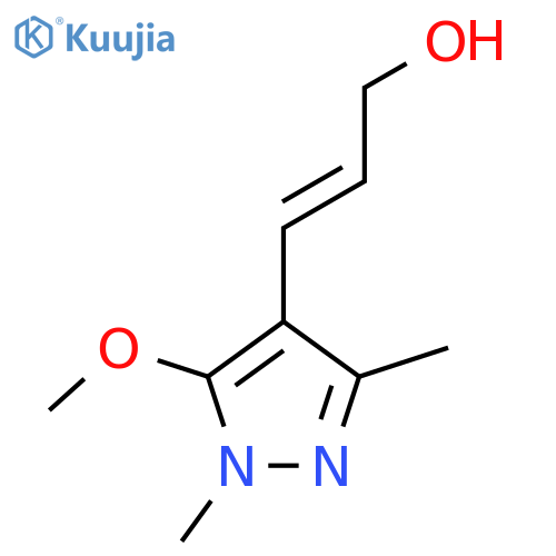 3-(5-methoxy-1,3-dimethyl-1H-pyrazol-4-yl)prop-2-en-1-ol structure