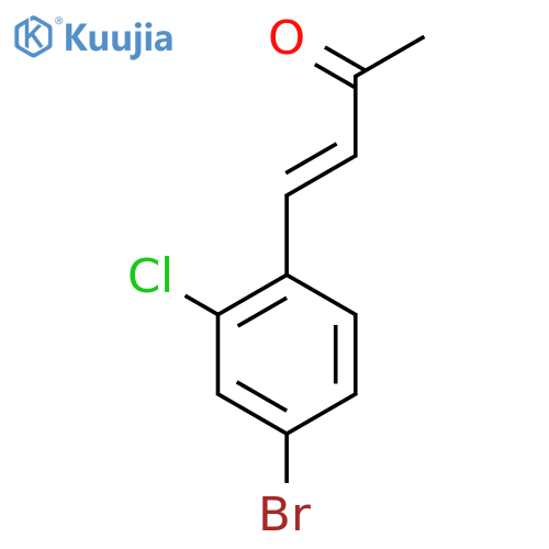 4-(4-bromo-2-chlorophenyl)but-3-en-2-one structure