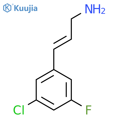 3-(3-chloro-5-fluorophenyl)prop-2-en-1-amine structure