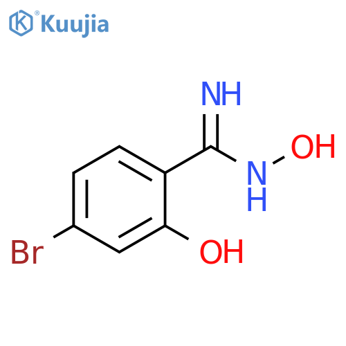 4-bromo-N',2-dihydroxybenzene-1-carboximidamide structure
