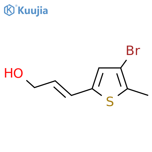 3-(4-bromo-5-methylthiophen-2-yl)prop-2-en-1-ol structure