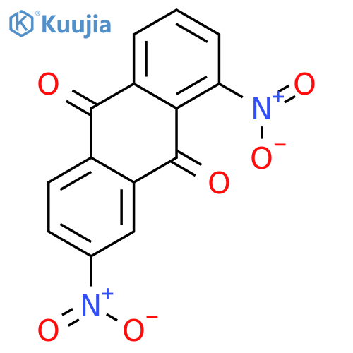 9,10-Anthracenedione,1,7-dinitro- structure