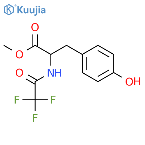 (S)-Methyl 3-(4-hydroxyphenyl)-2-(2,2,2-trifluoroacetamido)propanoate structure