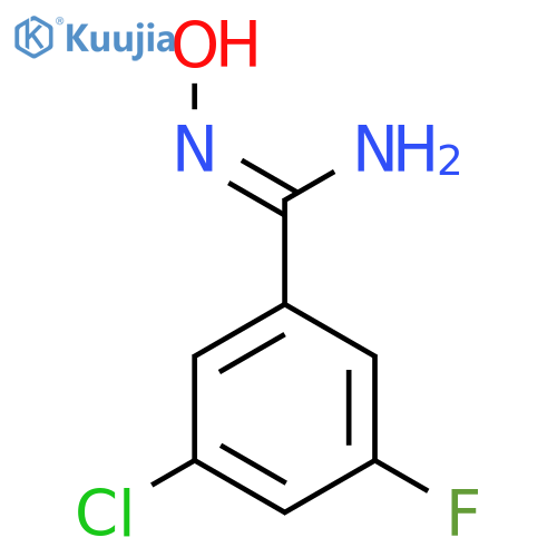 3-Chloro-5-fluoro-N'-hydroxybenzimidamide structure