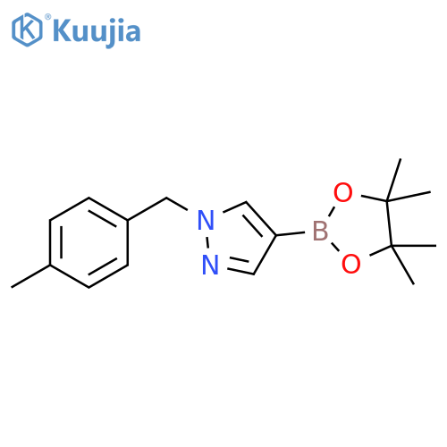 1-(4-Methylbenzyl)-4-(4，4，5，5-tetramethyl-1，3，2-dioxaborolan-2-yl)-1H-pyrazole structure