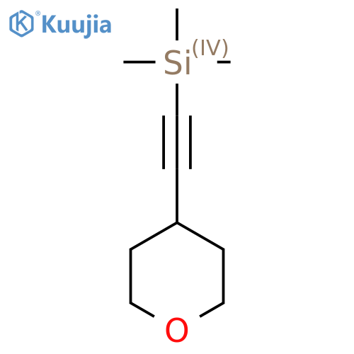 trimethyl(2-tetrahydropyran-4-ylethynyl)silane structure
