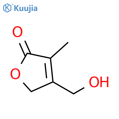 4-(hydroxymethyl)-3-methyl-2,5-dihydrofuran-2-one structure