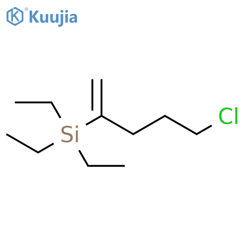 (4-Chloro-1-methylenebutyl)triethylsilane structure