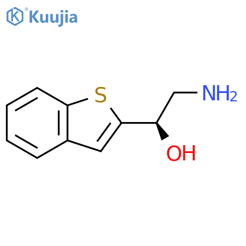 (1R)-2-amino-1-(1-benzothiophen-2-yl)ethan-1-ol structure