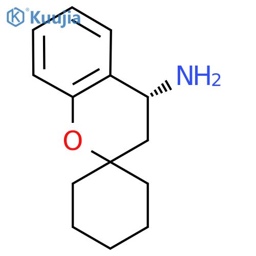 (4R)-3,4-dihydrospiro[1-benzopyran-2,1'-cyclohexane]-4-amine structure