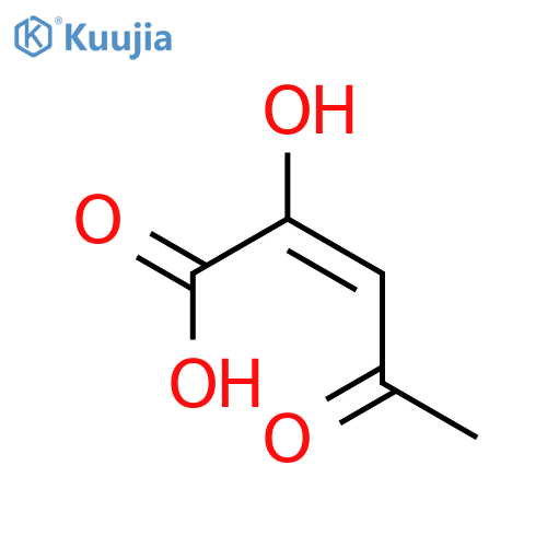 2-Pentenoic acid,2-hydroxy-4-oxo- structure