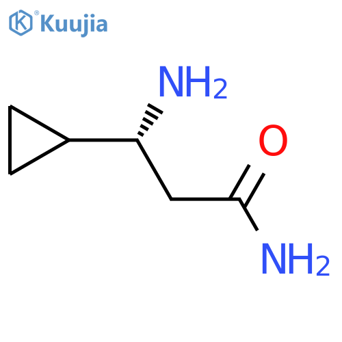 (3R)-3-Amino-3-cyclopropylpropanamide structure