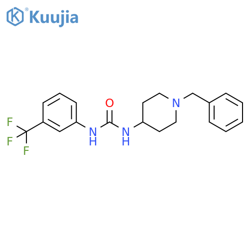 Urea, N-[1-(phenylmethyl)-4-piperidinyl]-N'-[3-(trifluoromethyl)phenyl]- structure