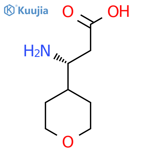 (3R)-3-amino-3-(oxan-4-yl)propanoic acid structure