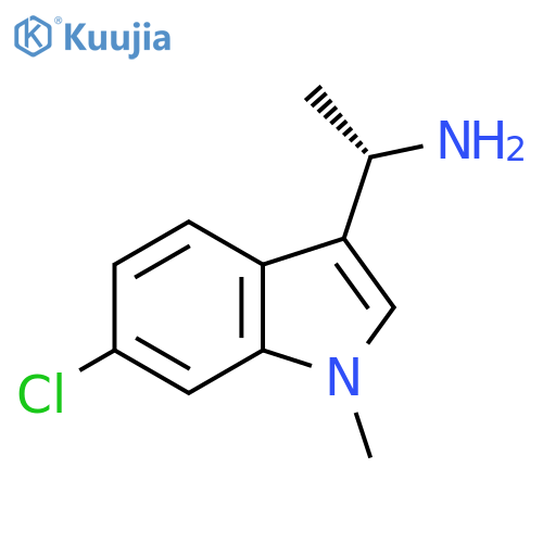 (1S)-1-(6-chloro-1-methyl-1H-indol-3-yl)ethan-1-amine structure