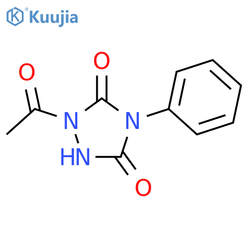 1,2,4-Triazolidine-3,5-dione,1-acetyl-4-phenyl- structure
