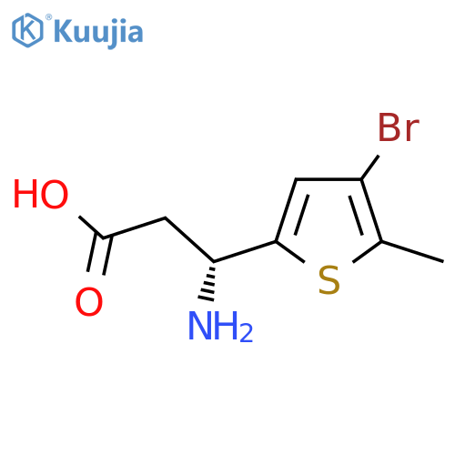 (3R)-3-Amino-3-(4-bromo-5-methylthiophen-2-yl)propanoic acid structure