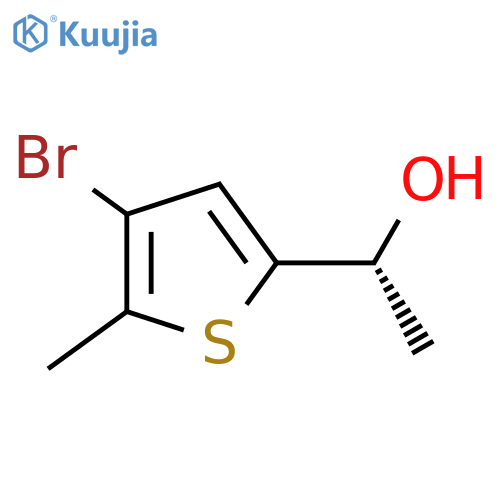 (1R)-1-(4-bromo-5-methylthiophen-2-yl)ethan-1-ol structure