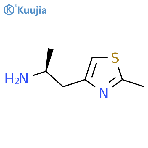 (2S)-1-(2-methyl-1,3-thiazol-4-yl)propan-2-amine structure