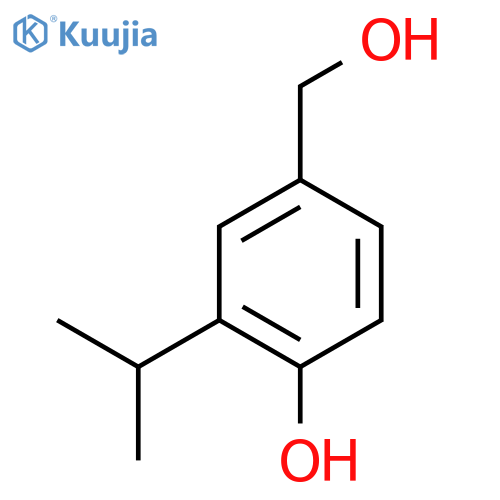 Benzenemethanol,4-hydroxy-3-(1-methylethyl)- structure