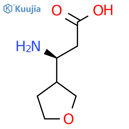 (3S)-3-amino-3-(oxolan-3-yl)propanoic acid structure