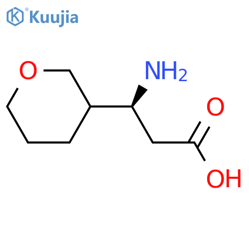 (3S)-3-Amino-3-(oxan-3-yl)propanoic acid structure