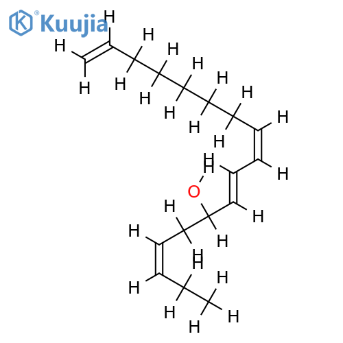 (3Z, 6ξ, 7E, 9Z)-form-3, 7, 9, 16-Heptadecatetraen-6-ol structure