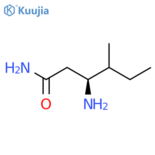 (3S)-3-amino-4-methylhexanamide structure