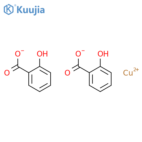 Copper, bis[2-(hydroxy-kO)benzoato-kO]- structure