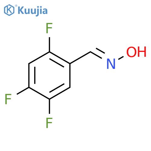 N-[(2,4,5-trifluorophenyl)methylidene]hydroxylami
ne structure