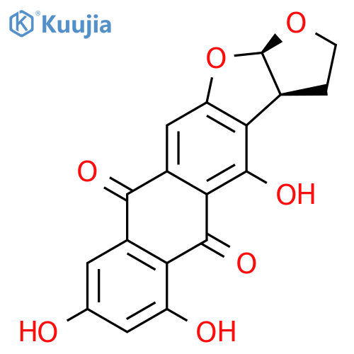 Anthra[2,3-b]furo[3,2-d]furan-5,10-dione,2,3,3a,12a-tetrahydro-4,6,8-trihydroxy-, (3aR,12aS)-rel- (9CI) structure