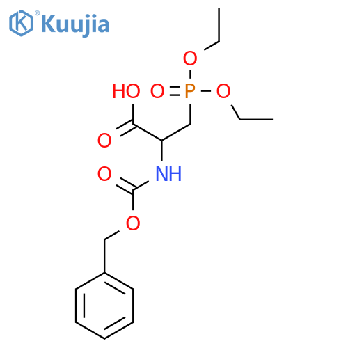 2-{[(Benzyloxy)carbonyl]amino}-3-(diethoxyphosphoryl)propanoic acid structure