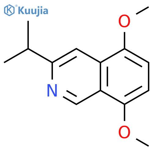 Isoquinoline, 5,8-dimethoxy-3-(1-methylethyl)- structure