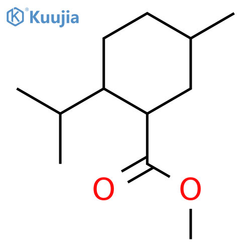 Cyclohexanecarboxylic acid, 5-methyl-2-(1-methylethyl)-, methyl ester,(1R,2S,5R)- structure