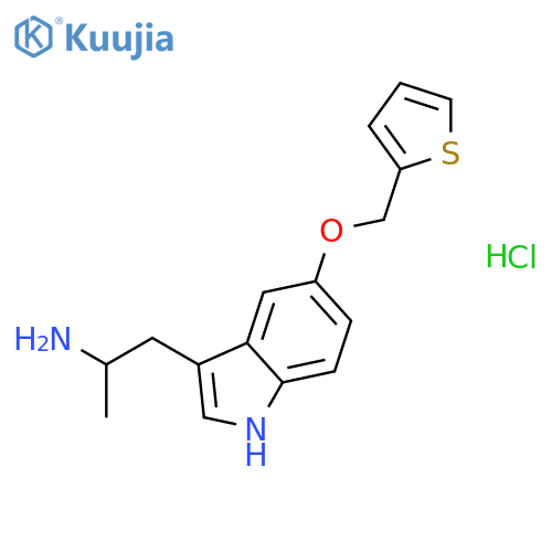 α-Methyl-5-(2-thienylmethoxy)-1H-indole-3-ethanamine Monohydrochloride structure