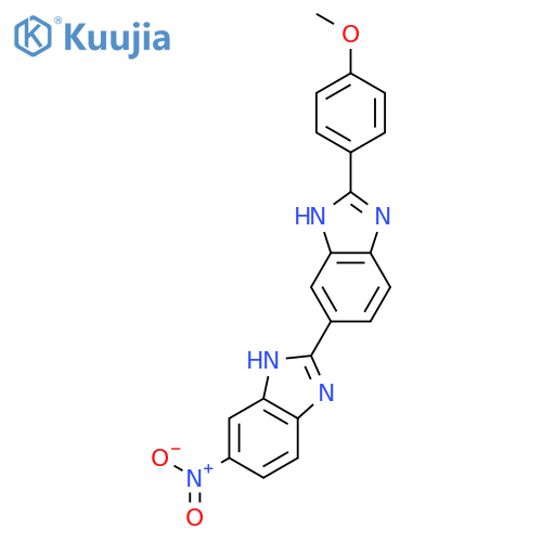 2,5'-Bi-1H-benzimidazole, 2'-(4-methoxyphenyl)-5-nitro- structure