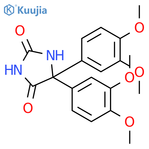 2,4-Imidazolidinedione,5,5-bis(3,4-dimethoxyphenyl)- structure