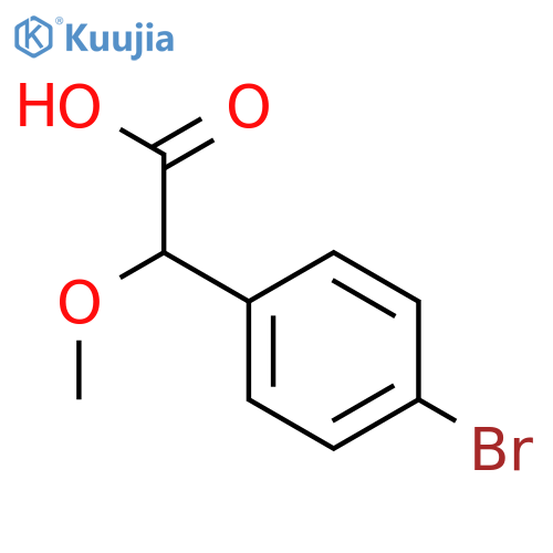 Benzeneacetic acid,4-bromo-a-methoxy- structure