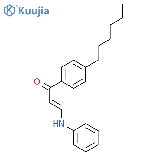 2-Propen-1-one, 1-(4-hexylphenyl)-3-(phenylamino)-, (E)- structure