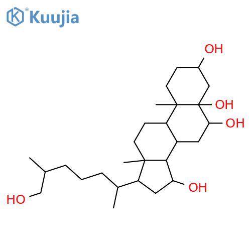 Cholestane-3,5,6,15,26-pentol; (3β,5α,6β,15α,25R)-form structure