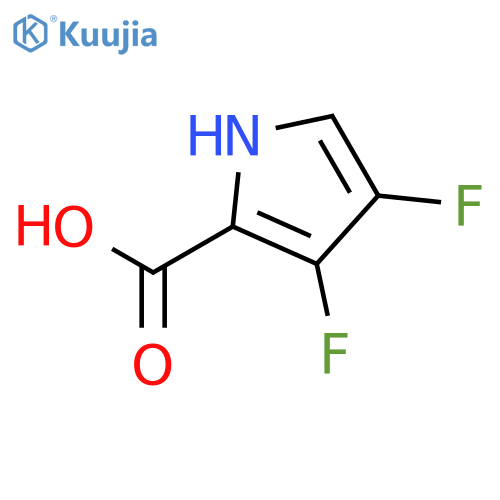 3,4-difluoro-1H-Pyrrole-2-carboxylic acid structure