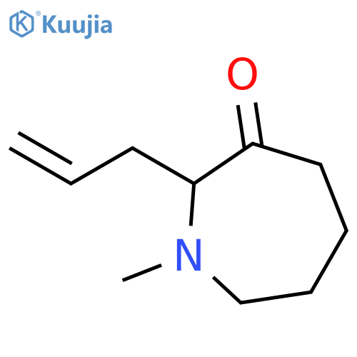 3H-Azepin-3-one, hexahydro-1-methyl-2-(2-propenyl)- structure