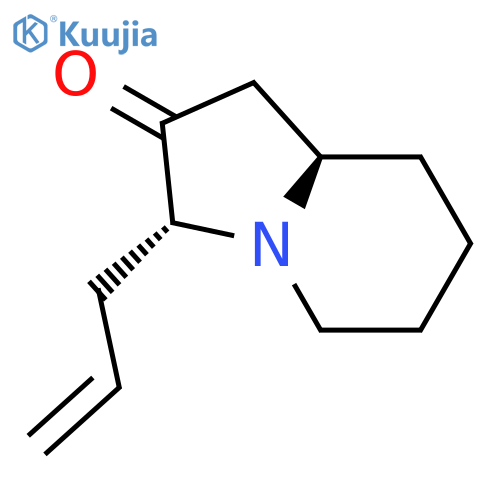 2(3H)-Indolizinone, hexahydro-3-(2-propenyl)-, (3R,8aR)-rel- structure